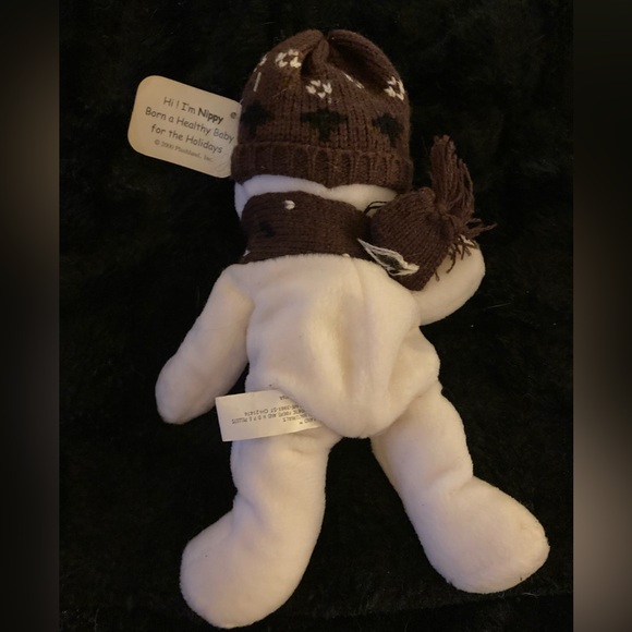 Plush Snowman with Brown Hat and Scarf - Picture 2 of 2